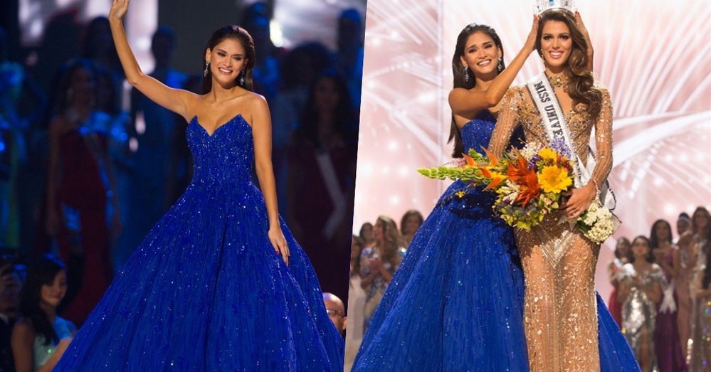 Pia Alonzo Wurtzbach trong bộ váy xòe tùng phồng bồng bềnh, chiếm trọn spotlight đêm chung kết Miss Universe 2016.